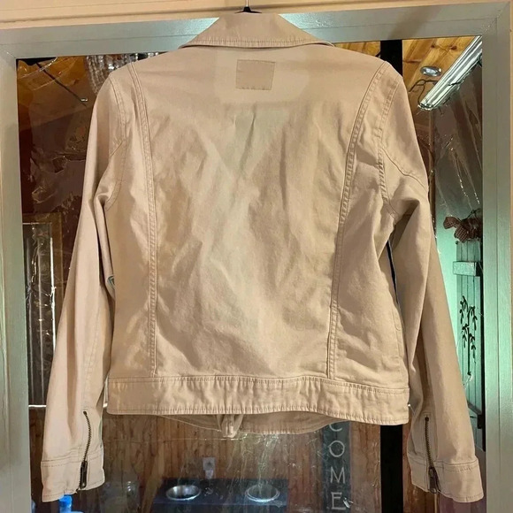 Old Navy, Moto Style Canvas Jacket, Sz Med, Excellent Condition - Picture 4 of 5